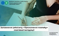 Заповнення реквізиту «Призначення платежу» платіжної інструкції