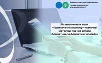 Як заповнювати поля «Призначення платежу» платіжної інструкції під час сплати бюджетних/небюджетних платежів