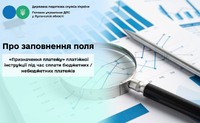 Про заповнення поля «Призначення платежу» платіжної інструкції під час сплати бюджетних / небюджетних платежів